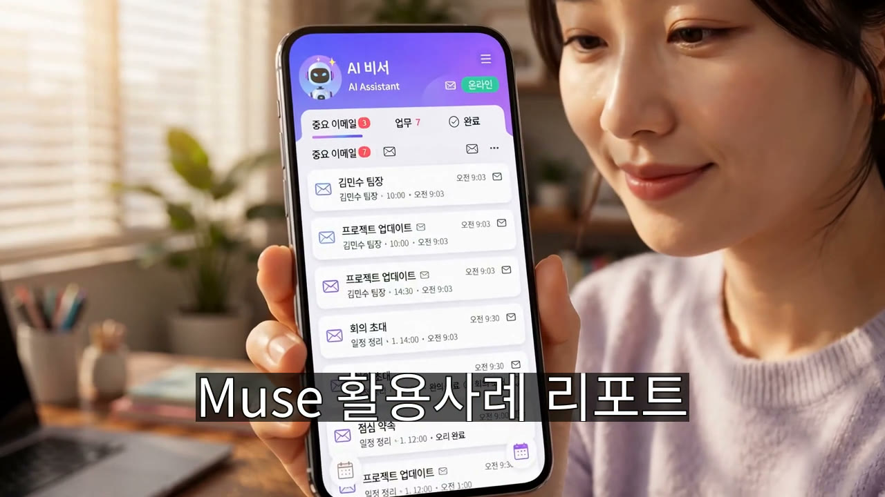 장면 1 — 메일과 일정을 정리해 주는 AI 비서